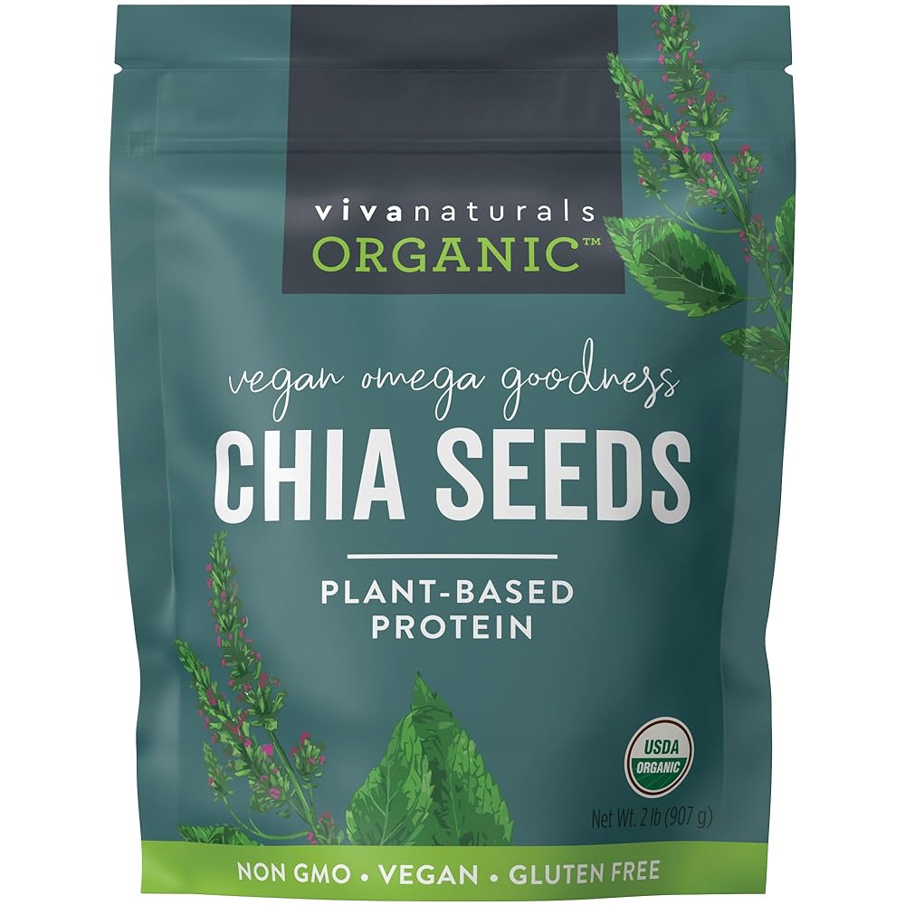 Viva Naturals Organic Chia Seeds 2lb