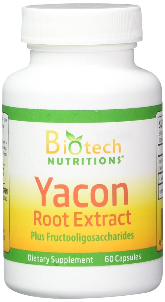 Yacon Root Extract Capsules, 1200mg, 60ct