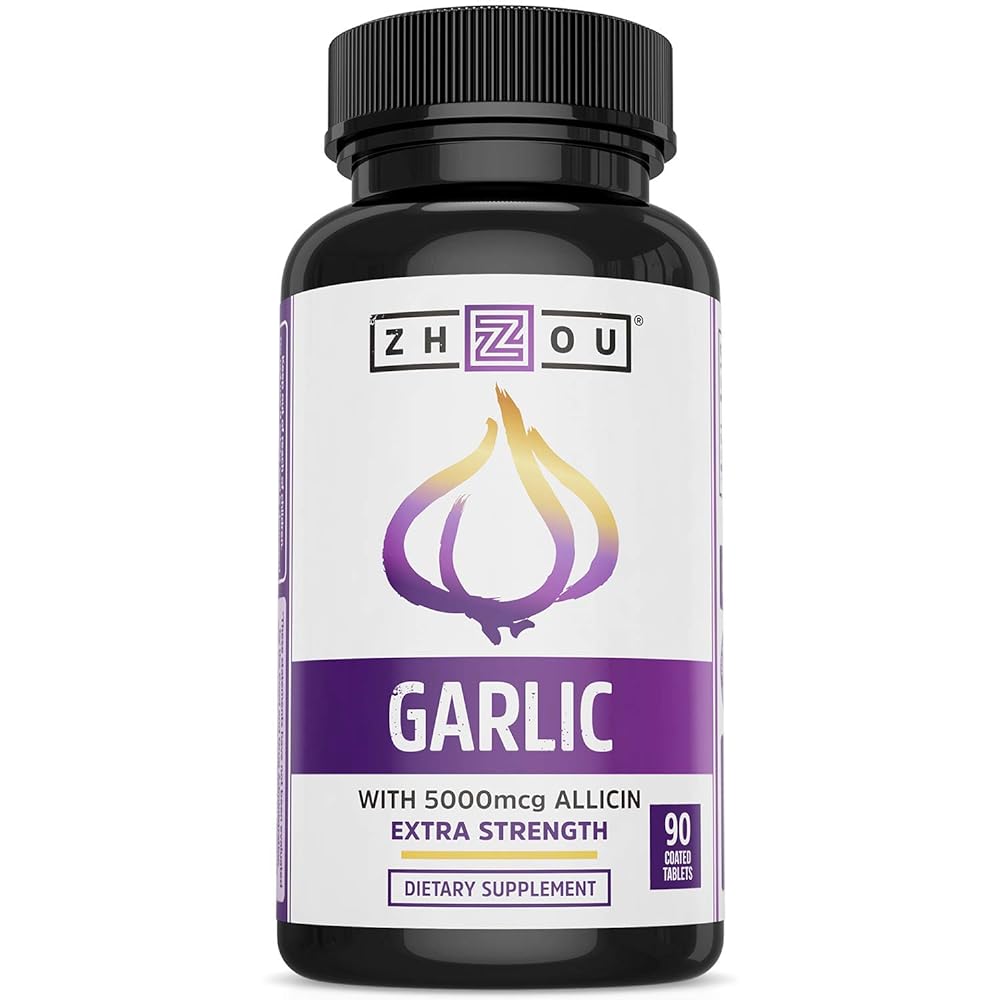 Zhou Garlic Supplement, 5000mcg Allicin...