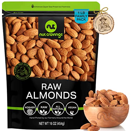 Nut Cravings Raw Whole Unsalted Almonds