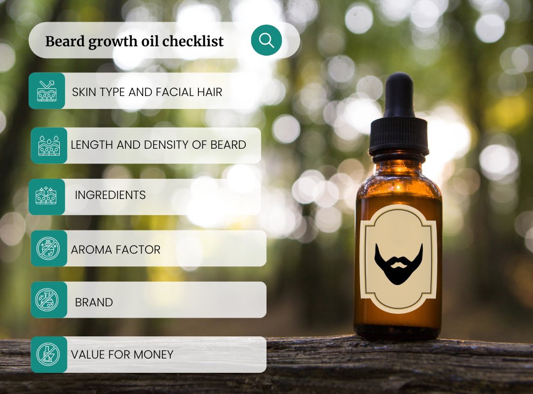 beard growth oil checklist